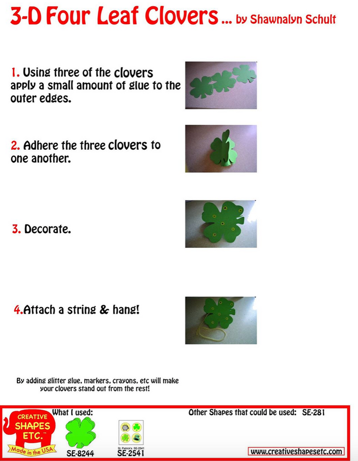 Acid-free St. Patrick's stickers for goal tracking