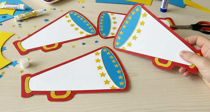 SHAPES ETC. Large Notepad - Megaphone