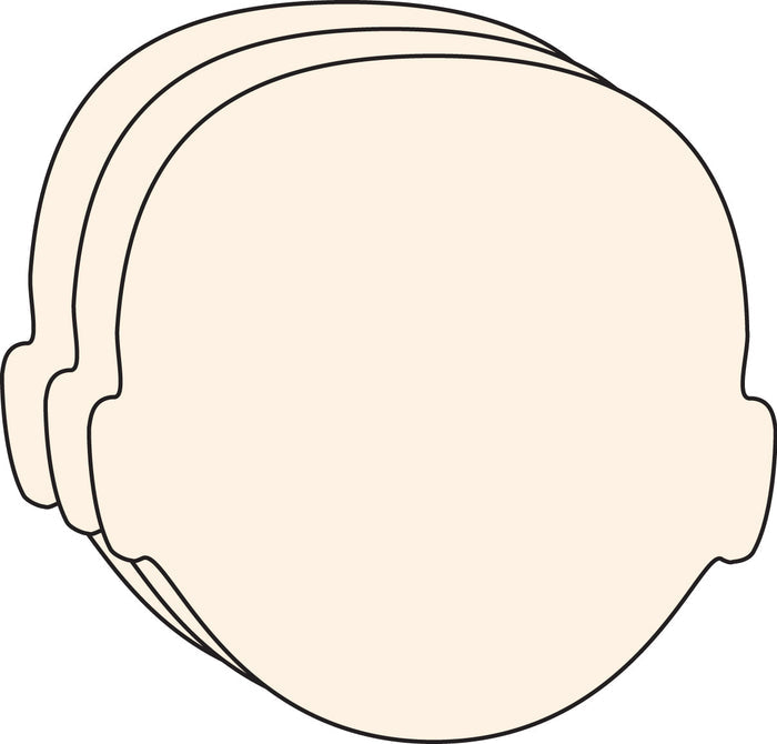 Small Single Color Creative Cut-Out - Face - Creative Shapes Etc.