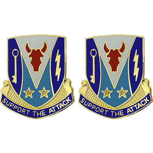 Special Troops Battalion, 34th Infantry Division Unit Crest (Support the Attack) Army Unit Crests