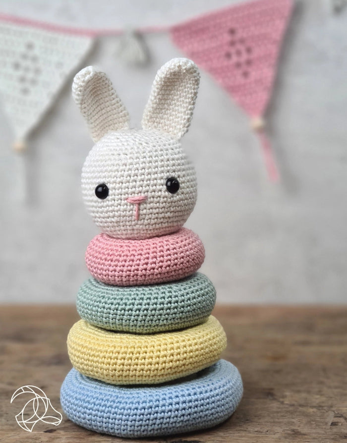 Stacking Bunny Baby Toy Crochet Kit, Hardicraft