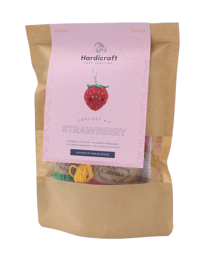 Strawberry Keyring Crochet Kit, Hardicraft