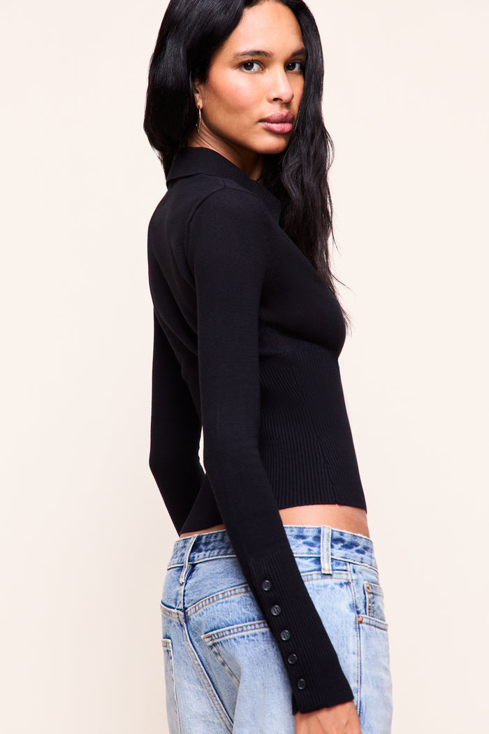 The Editor Cardigan in Black