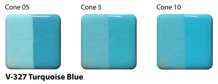 Turquoise Blue Velvet Underglaze Cone 05-10 V-327