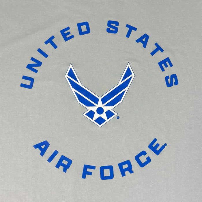 United States Air Force Wings Under Armour Tech Long Sleeve T-Shirt (Grey)