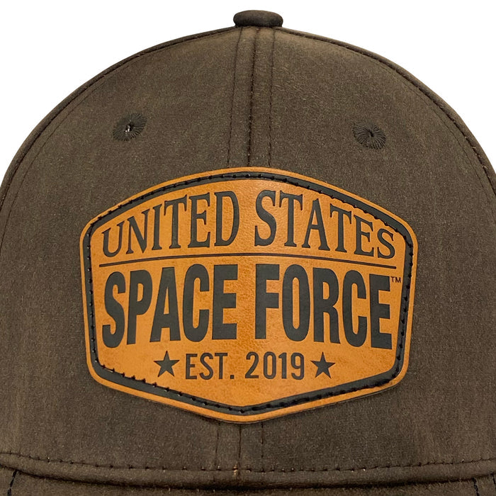 United States Space Force Waxed Cotton Hat (Brown)