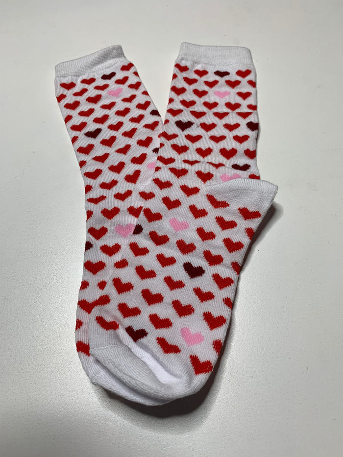 21 white small hearts