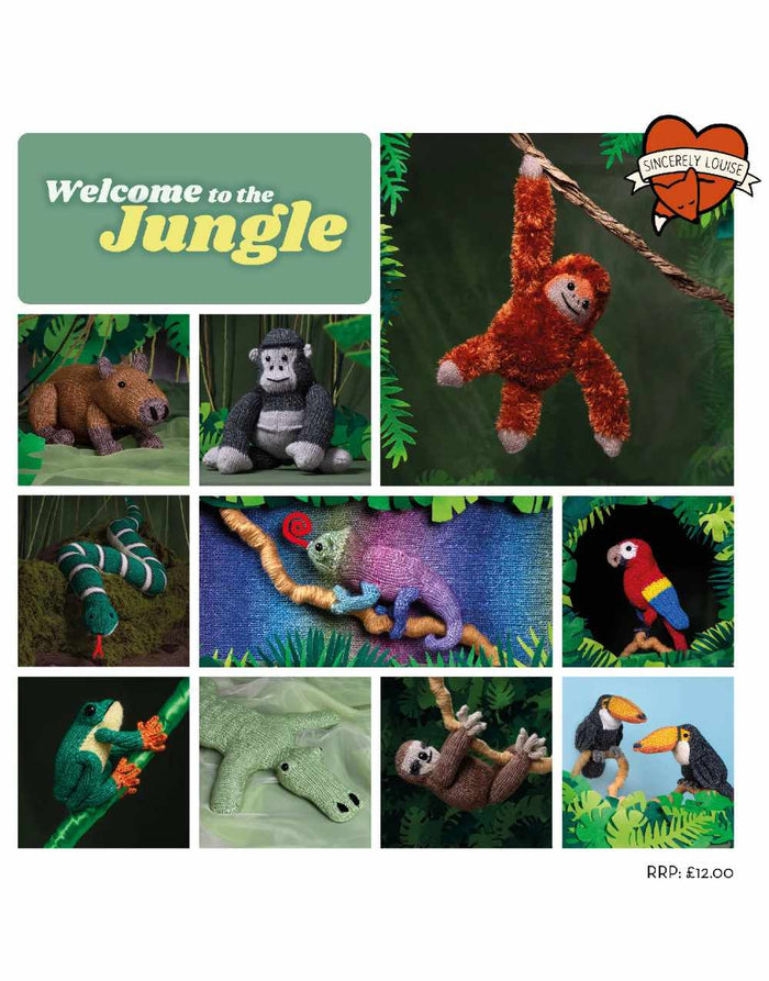 Welcome to the Jungle Knitting Pattern Booklet, Sincerely Louise