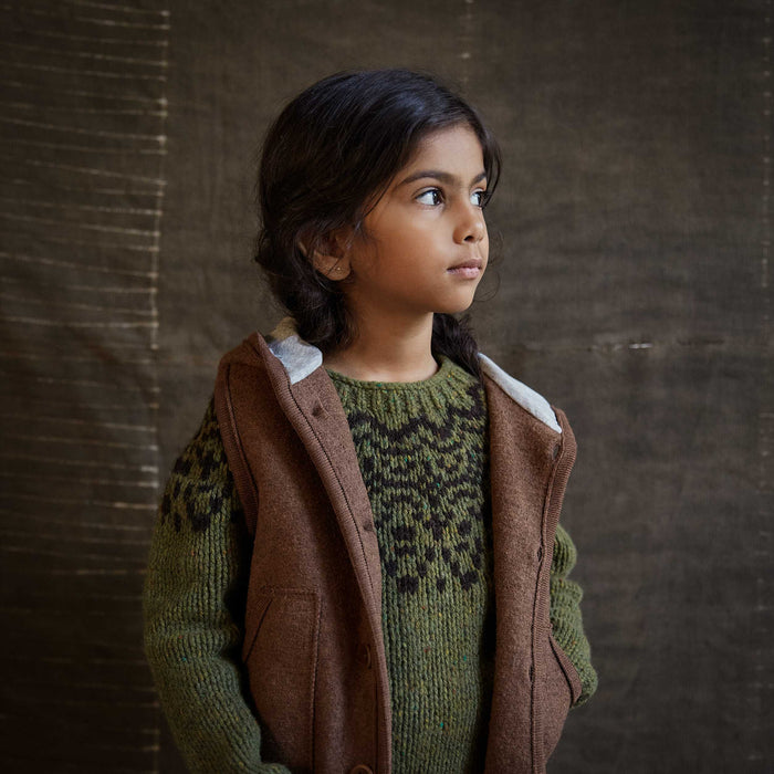 Wind Baby & Kids Vest - Boiled Merino Wool - Hazelnut