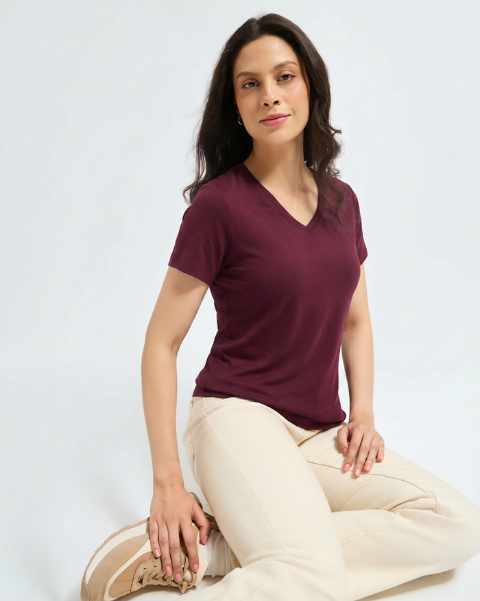 Women's Bamboo Cloud V-Neck T-Shirt