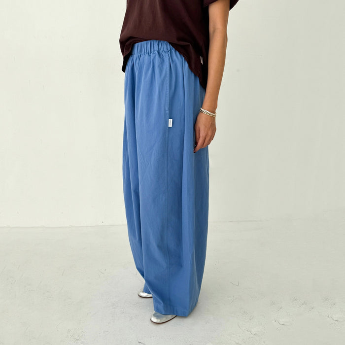 Women's Cotton Parachute Pants - Slate Blue