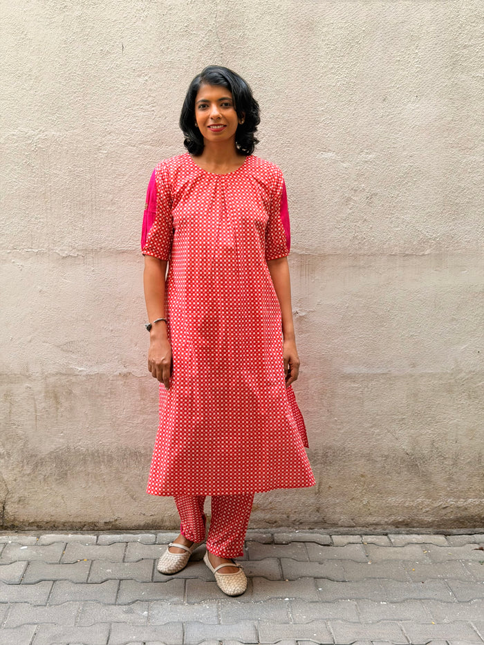 Zephyr Sweet Checks Kurta Set