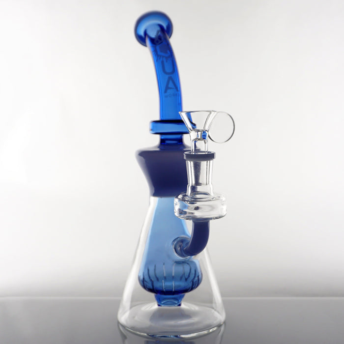 10" Aqua Works Conical Body Water Pipe - Blue