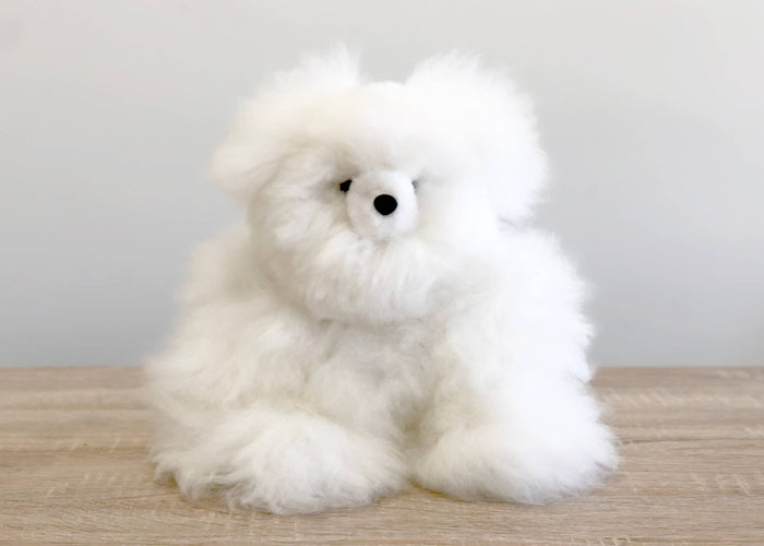 10" Small Alpaca Stuffed Animal - Bear