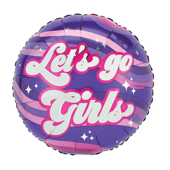 17" Let's Go Girls Foil Balloon