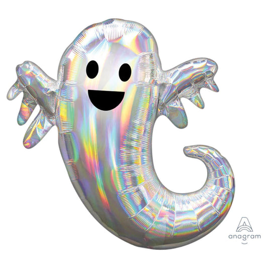 28" Iridescent Ghost Foil Balloon
