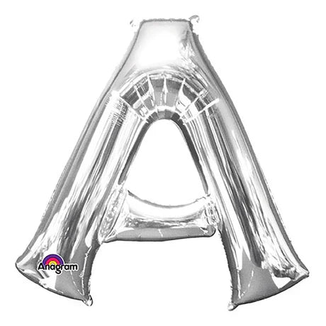 34" Jumbo Silver Foil Letter Balloon