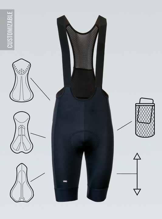 360 MFU CUSTOM VRG BLACK BIB SHORTS - MEN