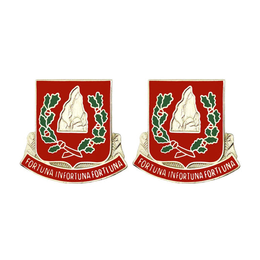 37th Engineer Battalion Unit Crest (Fortuna Infortuna Forti Una) Army Unit Crests