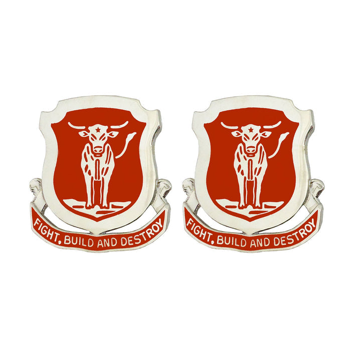 39th Engineer Battalion Unit Crest (Fight, Build and Destroy) Army Unit Crests