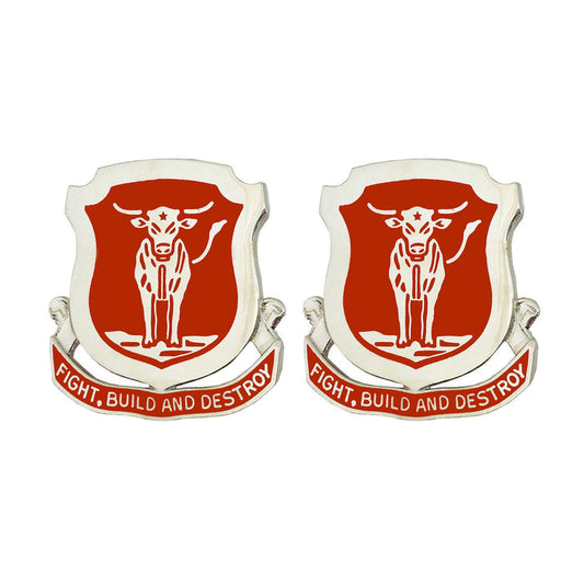 39th Engineer Battalion Unit Crest (Fight, Build and Destroy) Army Unit Crests