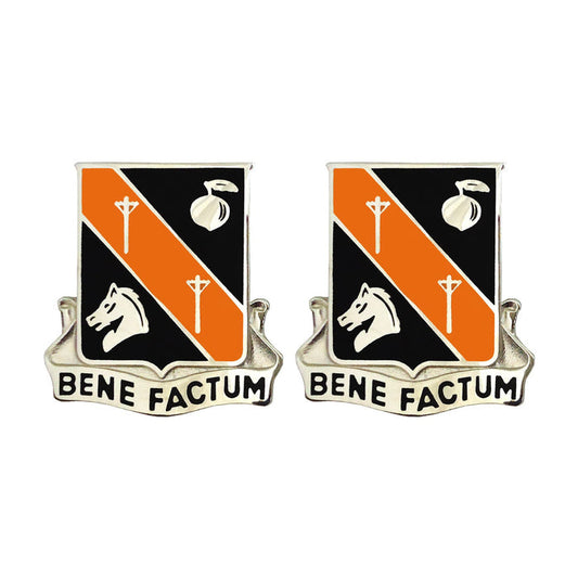 40th Signal Battalion Unit Crest (Bene Factum) Army Unit Crests