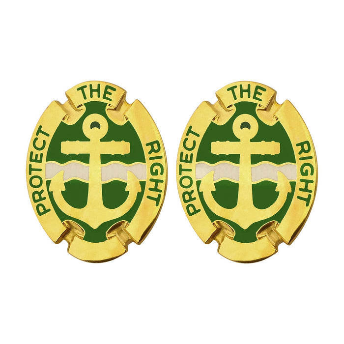 43rd Military Police Brigade Unit Crest (Protect the Right) Army Unit Crests