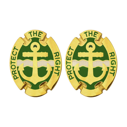 43rd Military Police Brigade Unit Crest (Protect the Right) Army Unit Crests