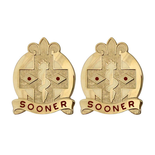 44th Evacuation Hospital Unit Crest (Sooner) Army Unit Crests
