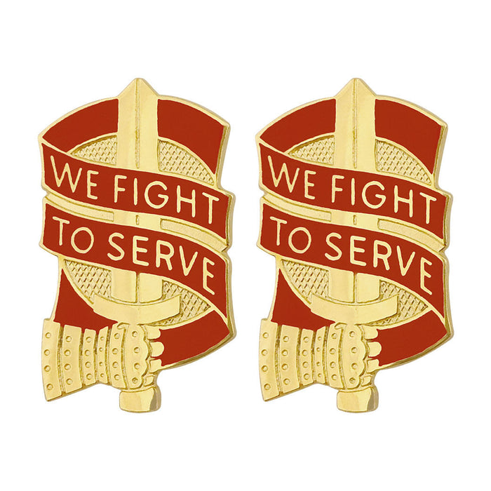 45th Sustainment Brigade Unit Crest (We Fight to Serve) Army Unit Crests