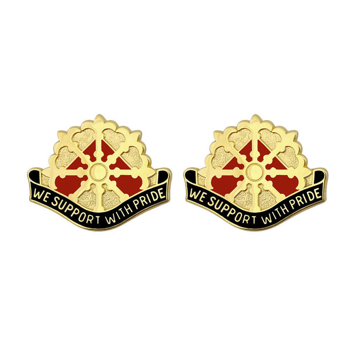 46th Support Group Unit Crest (We Support With Pride) Army Unit Crests