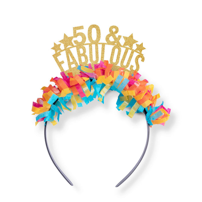 Festive Gal Headband 50 & Fabulous