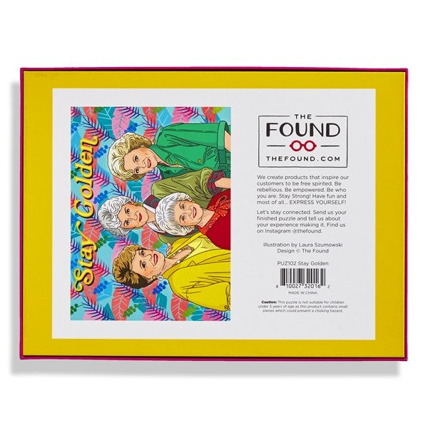 500 Piece "Stay Golden" Golden Girls Puzzle