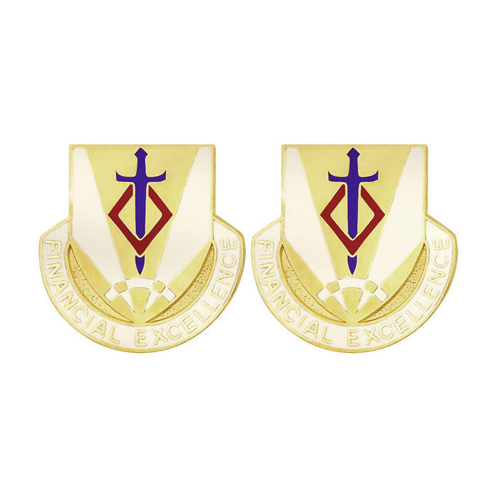 50th Finance Battalion Unit Crest (Financial Excellence) Army Unit Crests