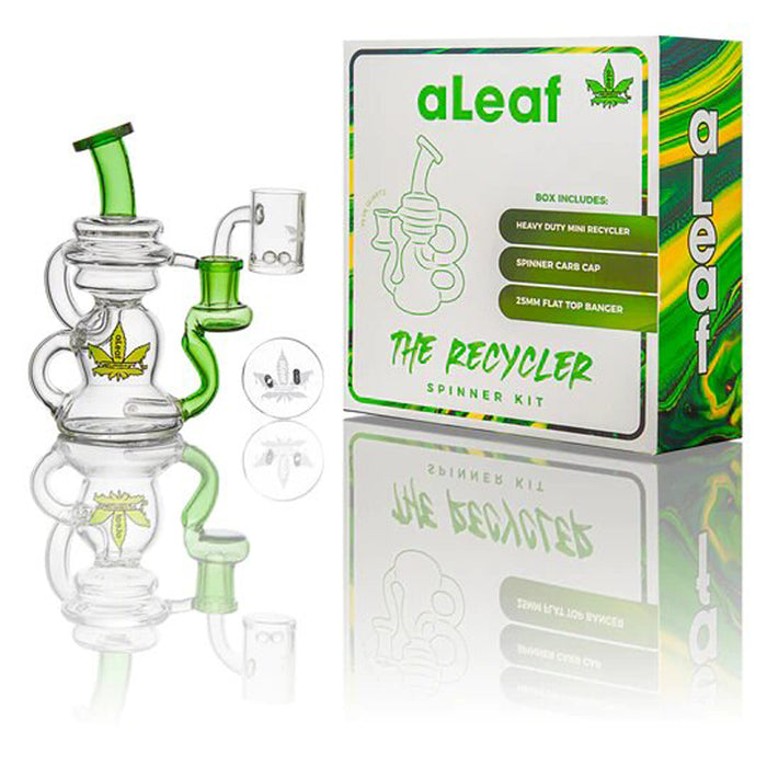 5.5" Aleaf Recycler Spinner Kit Rig - Green