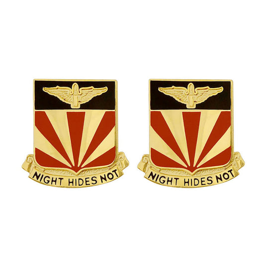 56th ADA (Air Defense Artillery) Regiment Unit Crest (Night Hides Not) Army Unit Crests