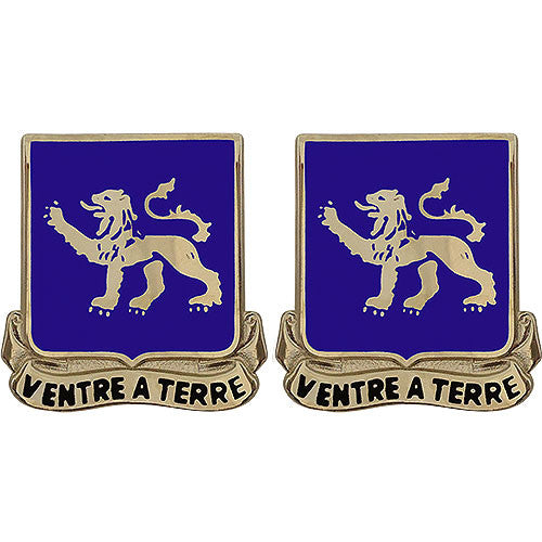 68th Armor Regiment Unit Crest (Ventre A Terre) Army Unit Crests