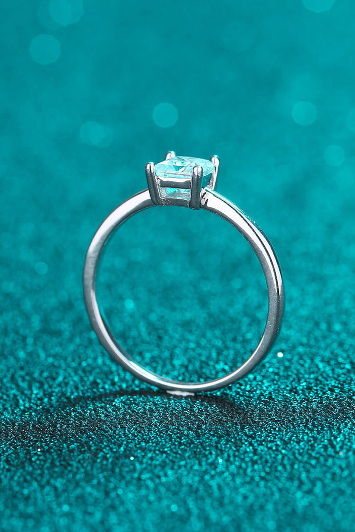 925 Sterling Silver Moissanite Solitaire Ring Trendsi