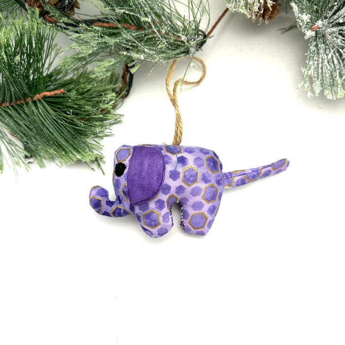 Elephant Ornament- Purple