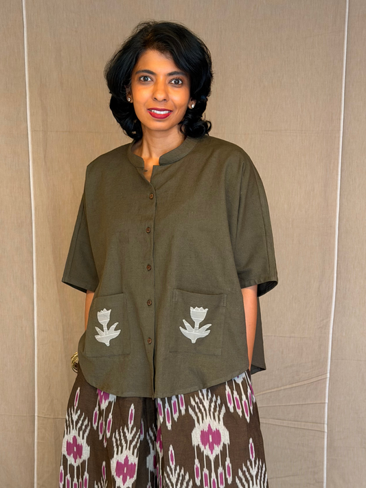 Elements Terra Applique Shirt - Olive
