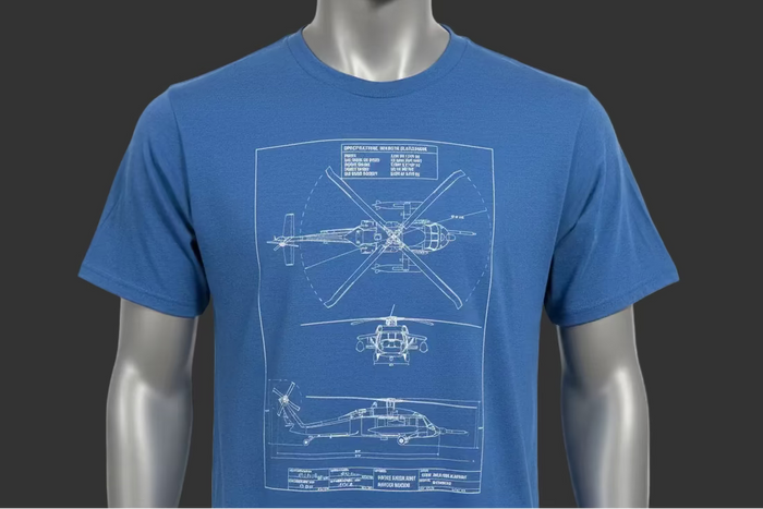 Blue Print T-shirts