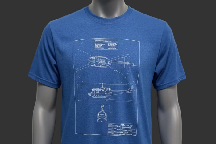 Blue Print T-shirts
