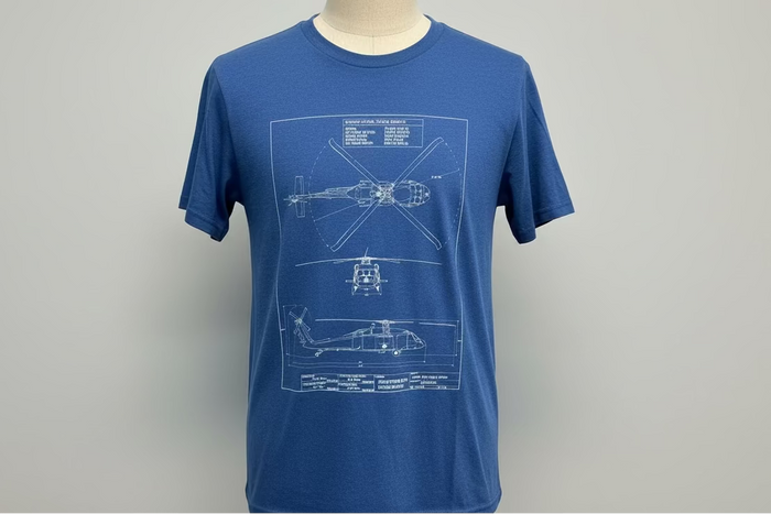 Blue Print T-shirts