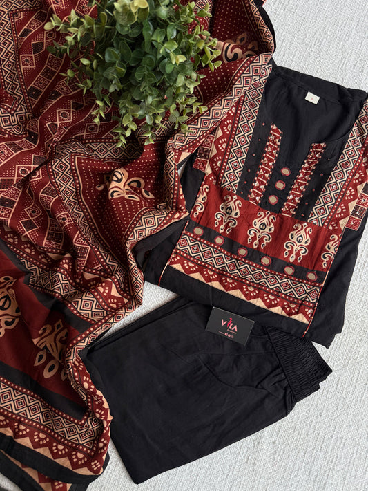 A line pure cotton Ready suit set