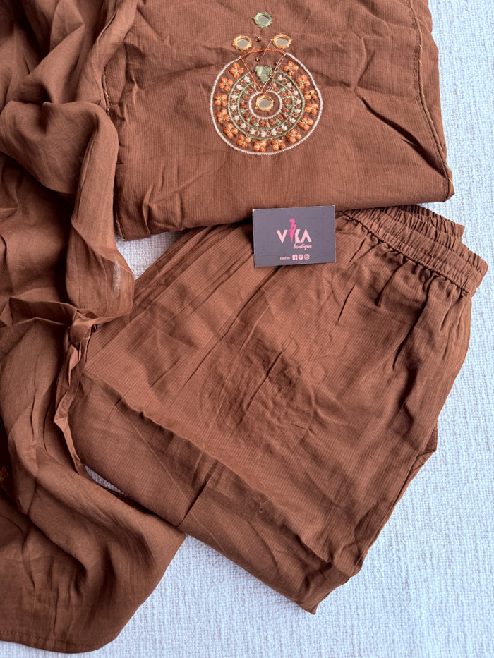 A line pure cotton Ready suit set