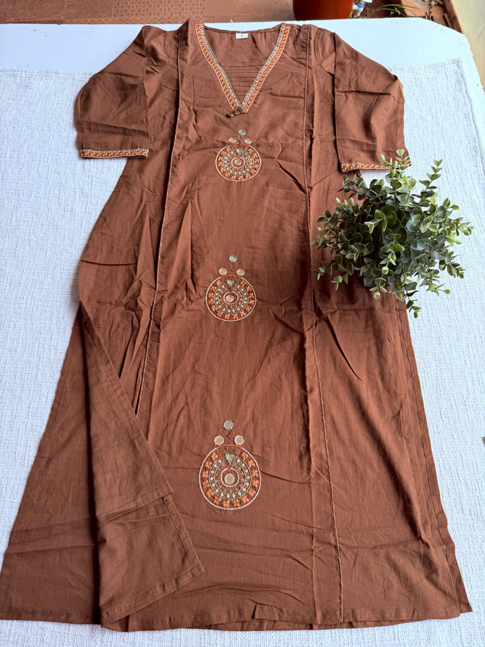 A line pure cotton Ready suit set