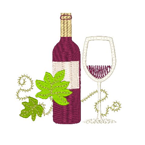 About Wine and Grape  [4x4] # 10531