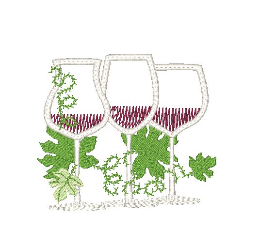 About Wine and Grape  [4x4] # 10531