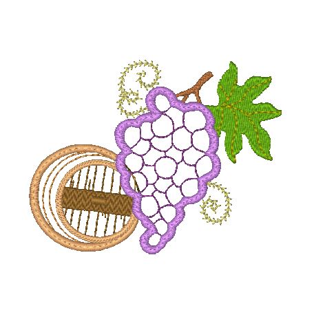 About Wine and Grape  [4x4] # 10531