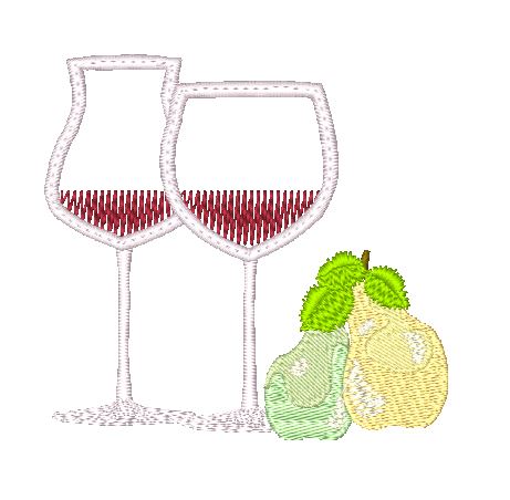 About Wine and Grape  [4x4] # 10531